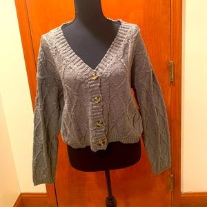 Cropped cardigan, new!